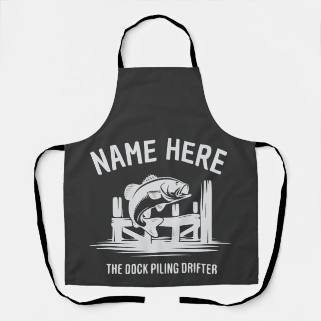 Personalized Name Dock Shadow Bass Apron (Front)