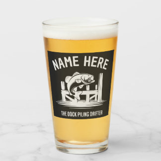 Personalized Name Dock Shadow Bass Glass