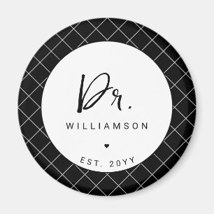 Personalized Name Dr Minimalist Doctor Graduation Magnet