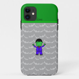 Personalized name frankenstein grey bats iPhone 11 case