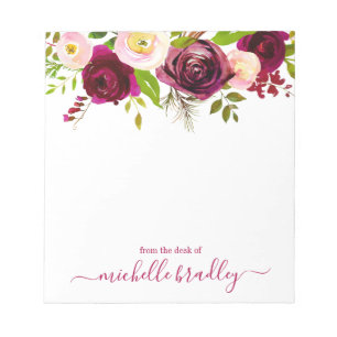 Personalized Name   From The Desk Of Notepad