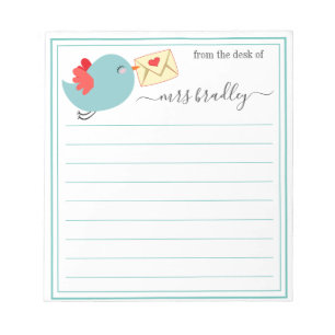 Personalized Name   From The Desk Of Notepad