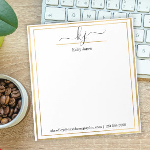Personalized Name From The Desk Of Notepad