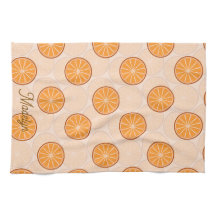 Personalized name fruit orang and brown