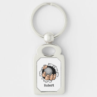 Personalized name Funny golf ball Key Ring