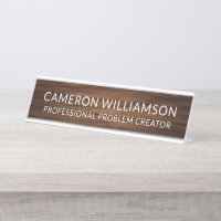 Personalized Name Funny Office Humor Professional