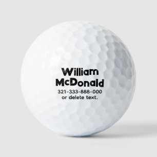 Personalized Name Golf Balls Template DISTRESSED 3