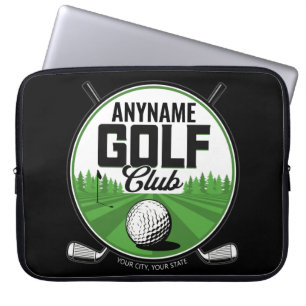 Personalized NAME Golfing Pro Golf Club Player   Laptop Sleeve