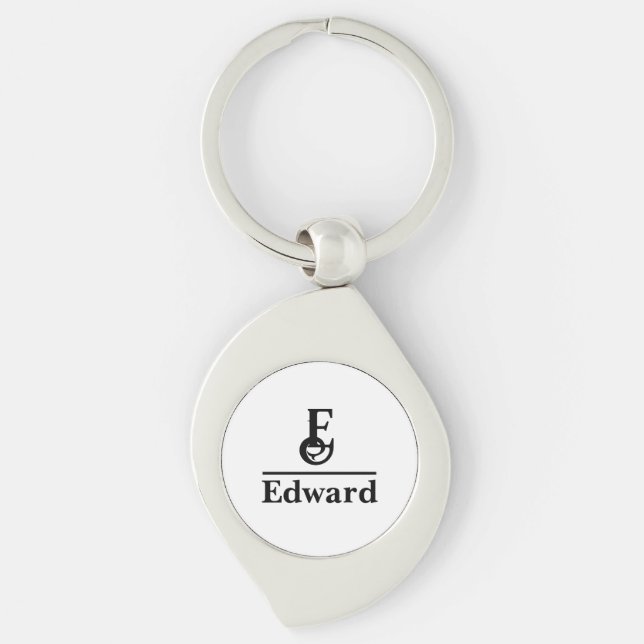 Personalized Name Metal Keychain (Front)