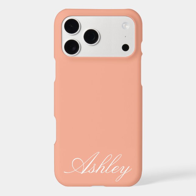 Personalized Name Modern Minimal Monogram Elegant  (Back)