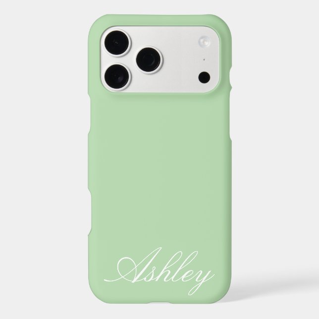 Personalized Name Modern Minimal Monogram Elegant  (Back)