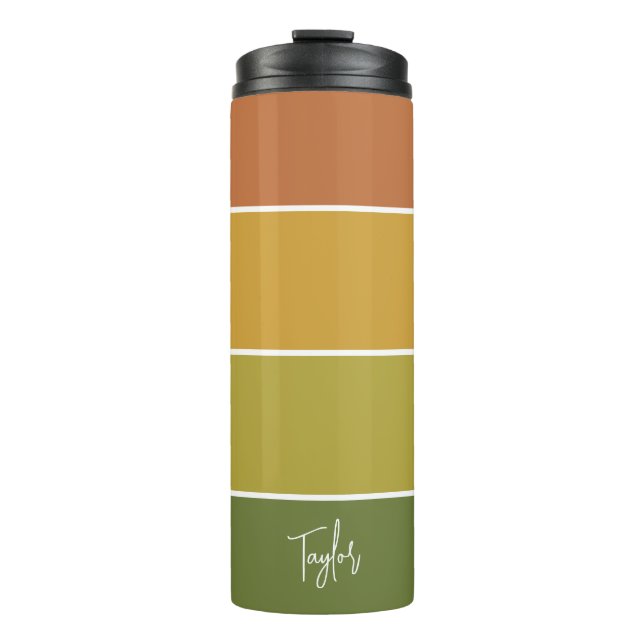 Personalized Name Modern Simple And Trendy Thermal Tumbler (Front)
