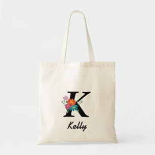 Personalized name monogram Custom Gift  Tote Bag