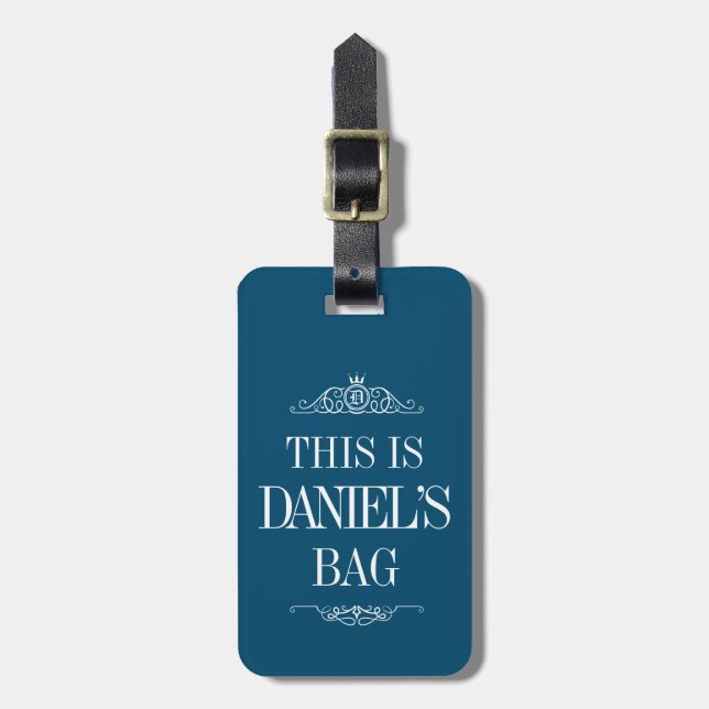 Personalized Name | Monogram Luggage Tag (Front Vertical)