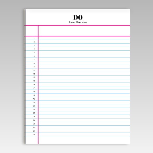 Personalized Name Monogram Numbered List Notepad (Creator Uploaded)