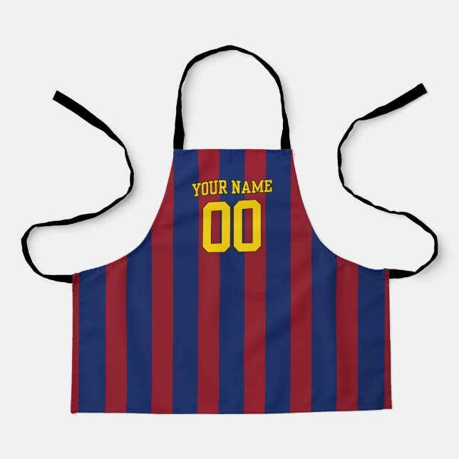  Personalized Name & Number Apron FCB (Front)