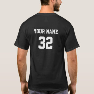 Personalized Name Number Front Back  T-Shirt
