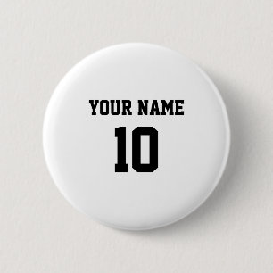 Personalized Name Number Front Back T Shirt_1 6 Cm Round Badge