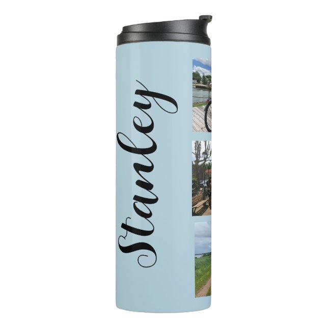 Personalized Name Photo Template Thermal Tumbler  (Rotated Left)