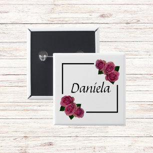 personalized name PIN pin plug-in button