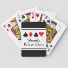 Personalized name poker playing cards