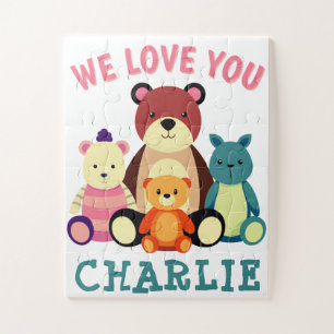 Personalized Name Puzzle with Animals