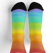 Personalized name rainbow Socks