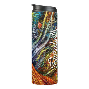 Personalized Name Rooster Splendor Thermal Tumbler