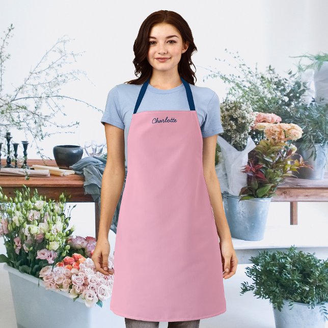 Personalized Name Script Fully Editable Colors Apron (Creator Uploaded)