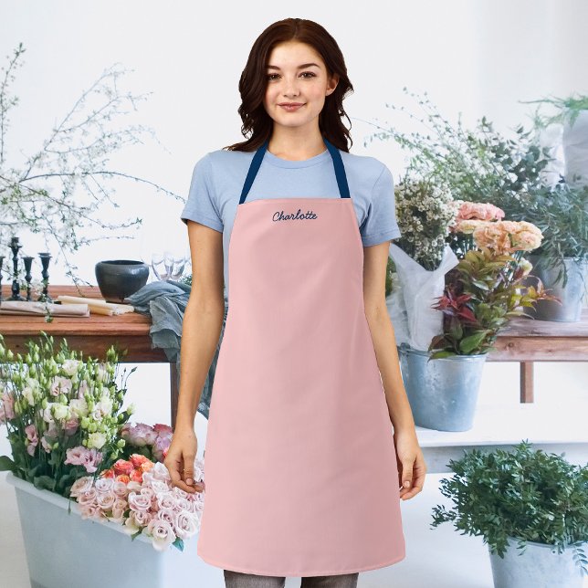 Personalized Name Script Fully Editable Colors Apron (Creator Uploaded)