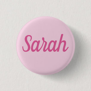 PERSONALIZED NAME SIMPLE STYLISH MODERN CLASSIC 3 CM ROUND BADGE
