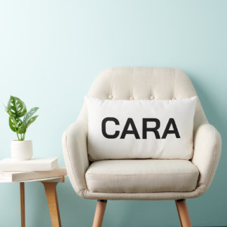 PERSONALIZED NAME SIMPLE STYLISH MODERN CLASSIC LUMBAR CUSHION