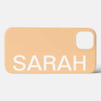 Personalized Name Simple Stylish Modern Minimal iPhone 13 Case