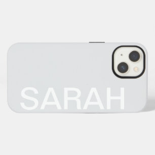 Personalized Name Simple Stylish Modern Monogram iPhone 13 Case