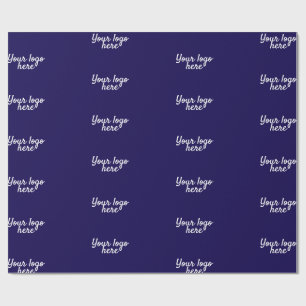 Personalized Name Simple stylish Your logo here  Wrapping Paper