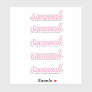Personalized Name Stickers Custom Text Five times