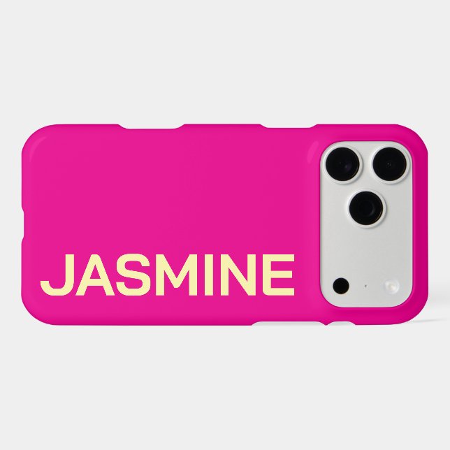 Personalized Name Stylish Minimal Monogram Modern (Back Horizontal)