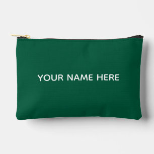 Personalized Name Stylish Modern Elegant Minimal Accessory Pouch