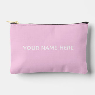 Personalized Name Stylish Modern Elegant Minimal Accessory Pouch