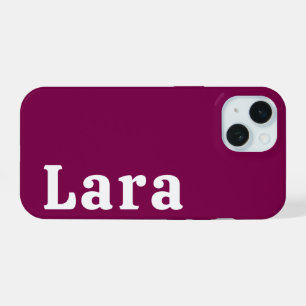 Personalized Name Stylish Modern Minimal Monogram iPhone 15 Case