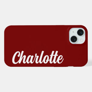 Personalized Name Stylish Modern Minimal Monogram iPhone 15 Plus Case