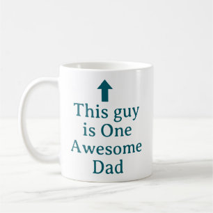 PERSONALIZED NAME & TEXT FUNNY SIMPLE STYLISH DAD COFFEE MUG