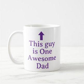 PERSONALIZED NAME & TEXT FUNNY SIMPLE STYLISH DAD COFFEE MUG