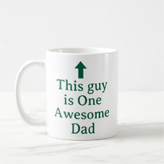 PERSONALIZED NAME & TEXT FUNNY SIMPLE STYLISH DAD COFFEE MUG