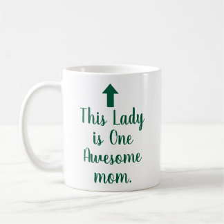 PERSONALIZED NAME & TEXT FUNNY SIMPLE STYLISH MOM COFFEE MUG