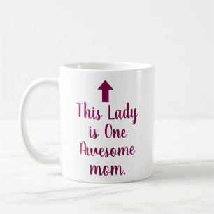 PERSONALIZED NAME & TEXT FUNNY SIMPLE STYLISH MOM COFFEE MUG