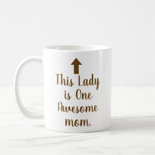 PERSONALIZED NAME & TEXT FUNNY SIMPLE STYLISH MOM COFFEE MUG