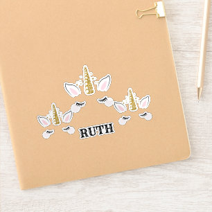 Personalized Name Unicorn Glitter Design – Custom 