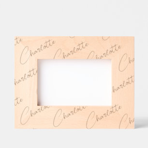 Personalized Name Wood Frame, Handwritten, 6x4,  Etched Frames