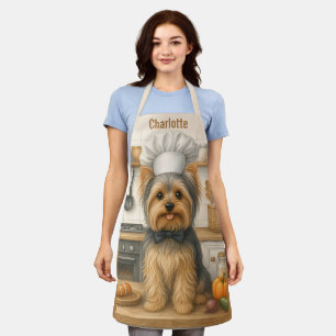 Personalized Name Yorkshire Terrier Dog Chef Apron